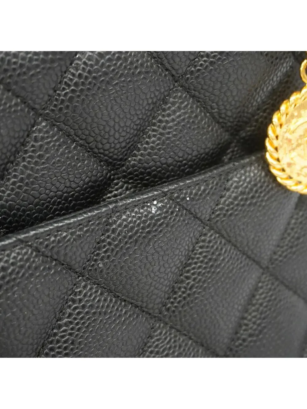 Chanel Medallion Tote Quilted Caviar #342111C19B